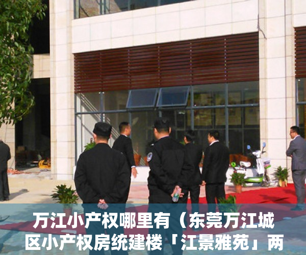 万江小产权哪里有（东莞万江城区小产权房统建楼「江景雅苑」两房总价338万）