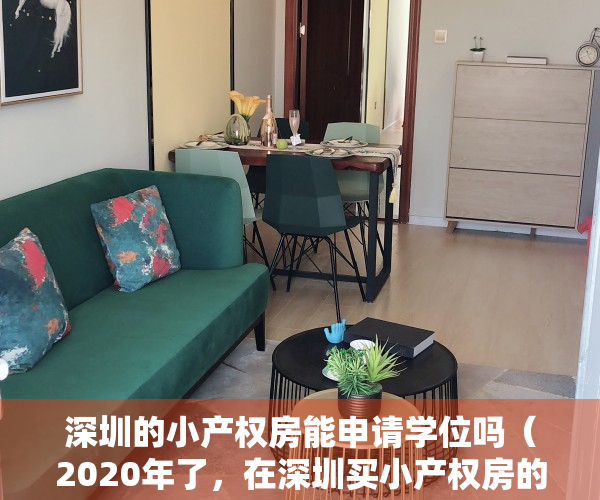 深圳的小产权房能申请学位吗（2020年了，在深圳买小产权房的小孩可以上学吗？）