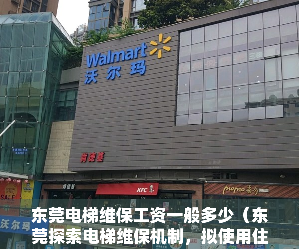 东莞电梯维保工资一般多少（东莞探索电梯维保机制，拟使用住宅维修资金购买专项电梯保险）