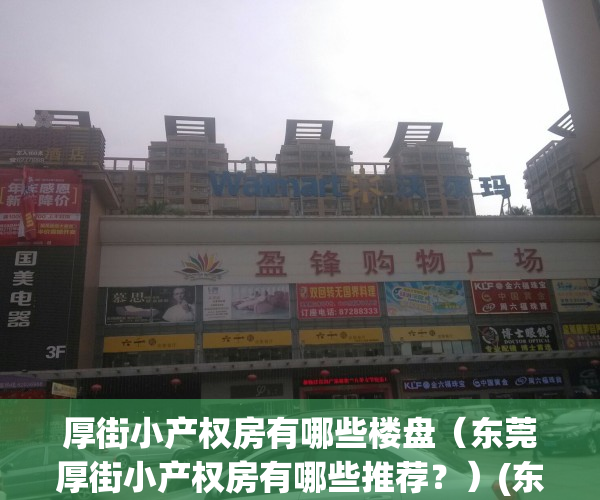 厚街小产权房有哪些楼盘（东莞厚街小产权房有哪些推荐？）(东莞厚街最好的小产权房)