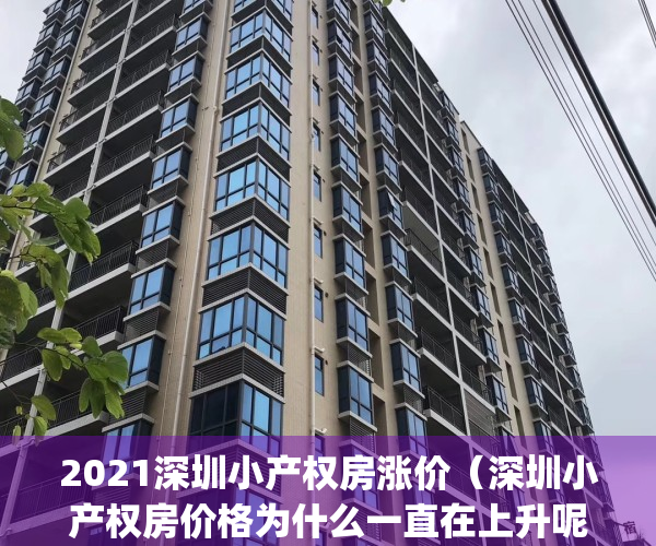 2021深圳小产权房涨价（深圳小产权房价格为什么一直在上升呢？）(深圳小产权房子降价了吗)