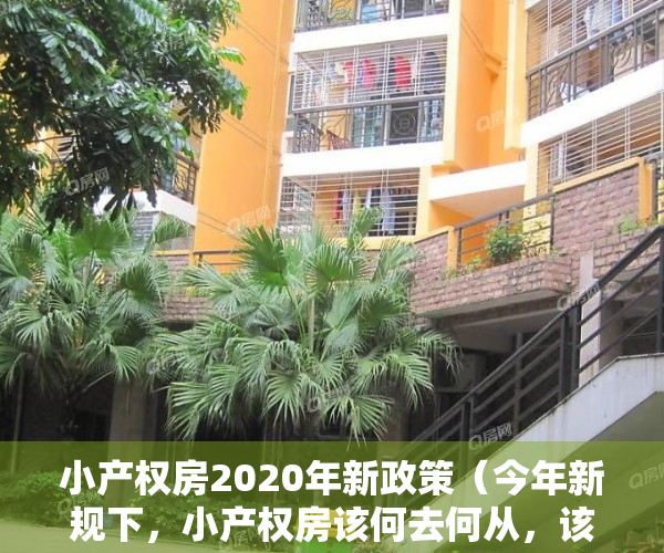 小产权房2020年新政策（今年新规下，小产权房该何去何从，该不该转正，先要了解这3点）