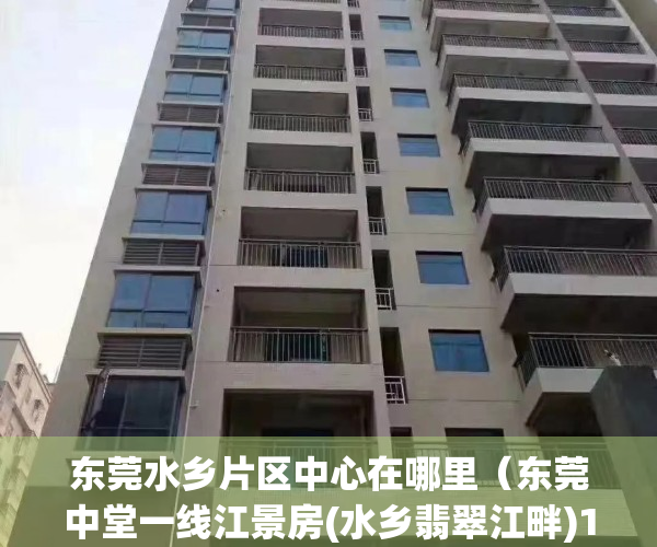 东莞水乡片区中心在哪里（东莞中堂一线江景房(水乡翡翠江畔)12栋小区花园二房三房四房售楼处推荐）