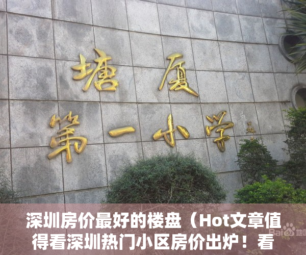 深圳房价最好的楼盘（Hot文章值得看深圳热门小区房价出炉！看看你家房子什么价位？）