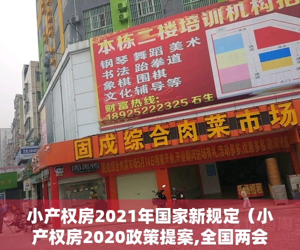 小产权房2021年国家新规定（小产权房2020政策提案,全国两会关于小产权房最新解读）