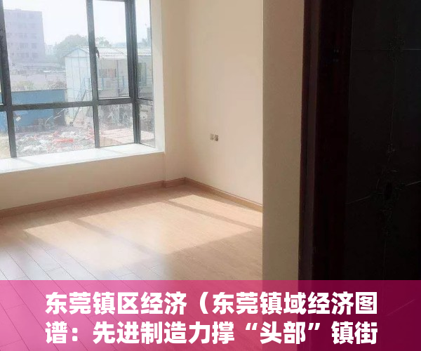 东莞镇区经济（东莞镇域经济图谱：先进制造力撑“头部”镇街扩优势，“千亿镇”何时现身“世界工厂”？）