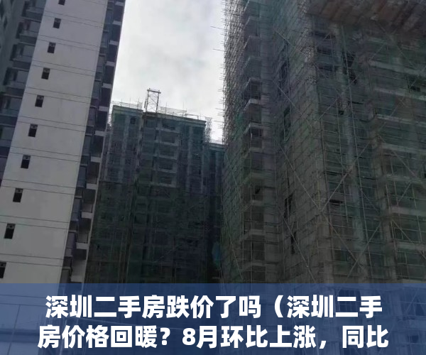 深圳二手房跌价了吗（深圳二手房价格回暖？8月环比上涨，同比也涨了一丢丢）