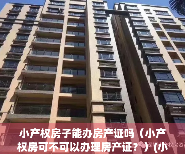 小产权房子能办房产证吗（小产权房可不可以办理房产证？）(小产权房屋能办理房产证吗)