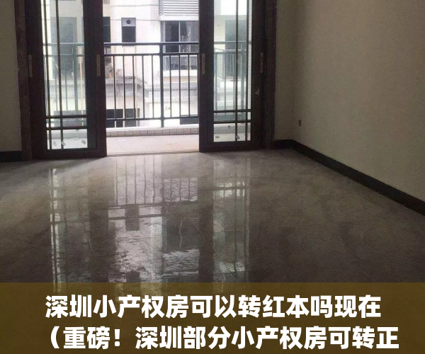 深圳小产权房可以转红本吗现在（重磅！深圳部分小产权房可转正）(深圳小产权有红本吗)