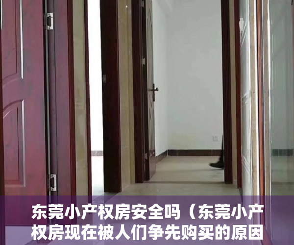 东莞小产权房安全吗（东莞小产权房现在被人们争先购买的原因有哪些？）