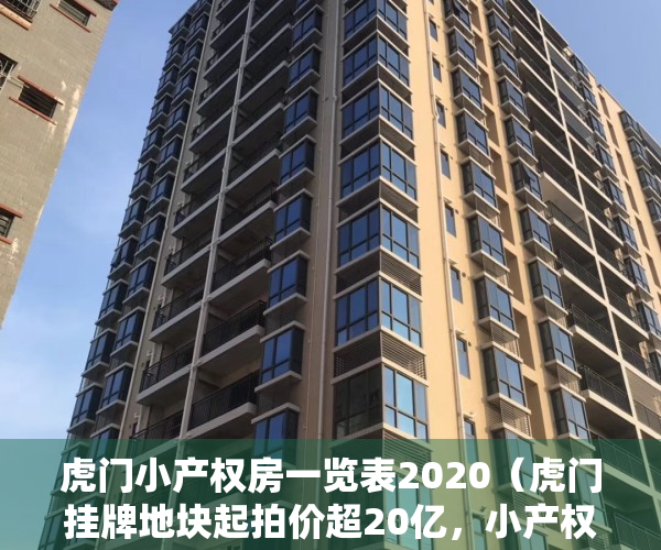 虎门小产权房一览表2020（虎门挂牌地块起拍价超20亿，小产权房一律不予确权登记）