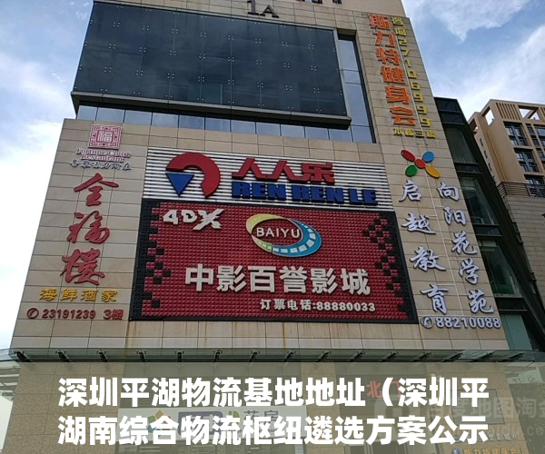 深圳平湖物流基地地址（深圳平湖南综合物流枢纽遴选方案公示 拟建物流业新业态综合体）