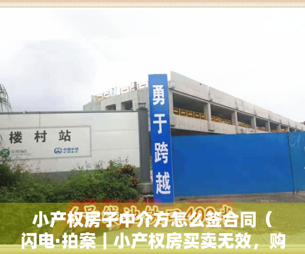 小产权房子中介方怎么签合同（闪电·拍案｜小产权房买卖无效，购房中介费一并退还）