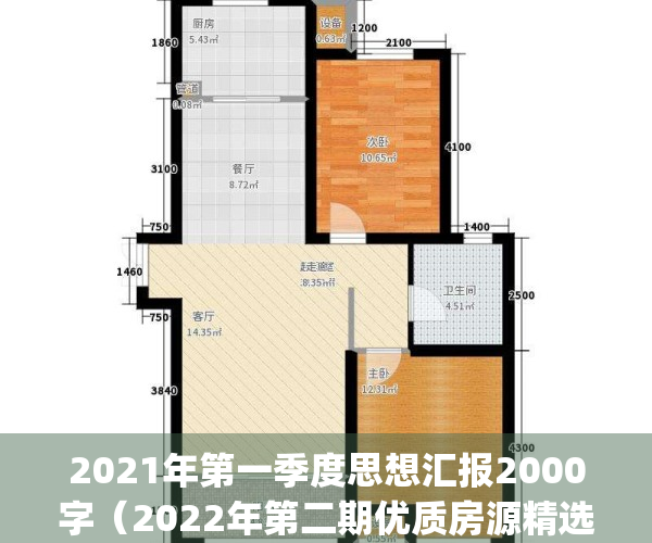 2021年第一季度思想汇报2000字（2022年第二期优质房源精选）(2021年第一季度思想汇报2500字)