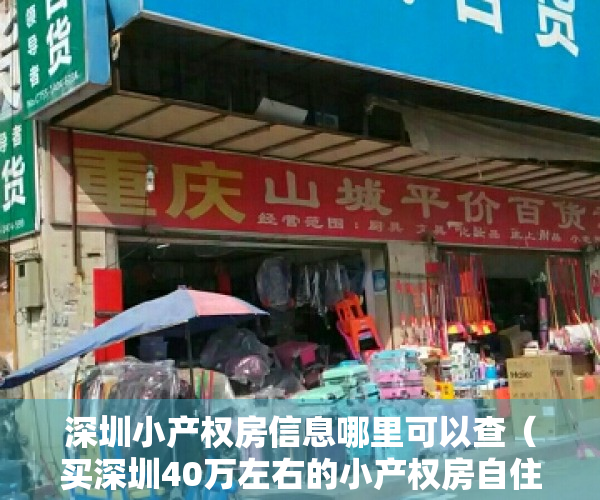 深圳小产权房信息哪里可以查（买深圳40万左右的小产权房自住划算还是月租1500的租房划算？）