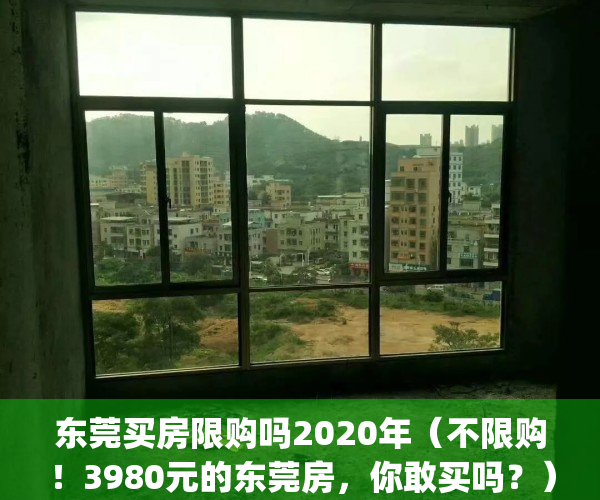 东莞买房限购吗2020年（不限购！3980元的东莞房，你敢买吗？）(东莞买房限购政策2021)