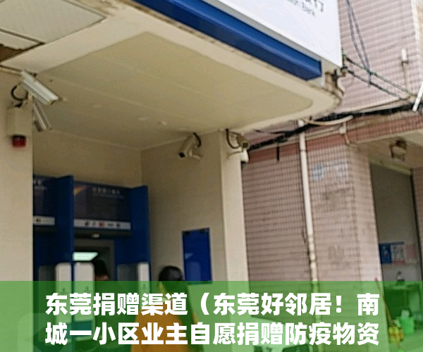 东莞捐赠渠道（东莞好邻居！南城一小区业主自愿捐赠防疫物资3万余份…）