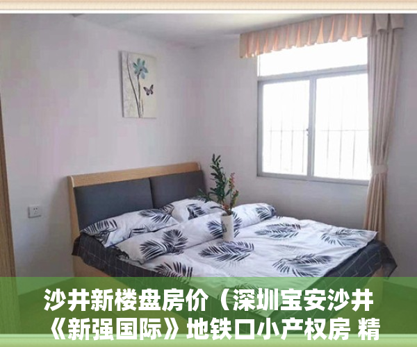 沙井新楼盘房价（深圳宝安沙井《新强国际》地铁口小产权房 精装低首付低利率一房37W起）