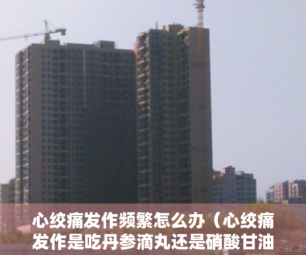 心绞痛发作频繁怎么办（心绞痛发作是吃丹参滴丸还是硝酸甘油？到底该如何选？一文科普）