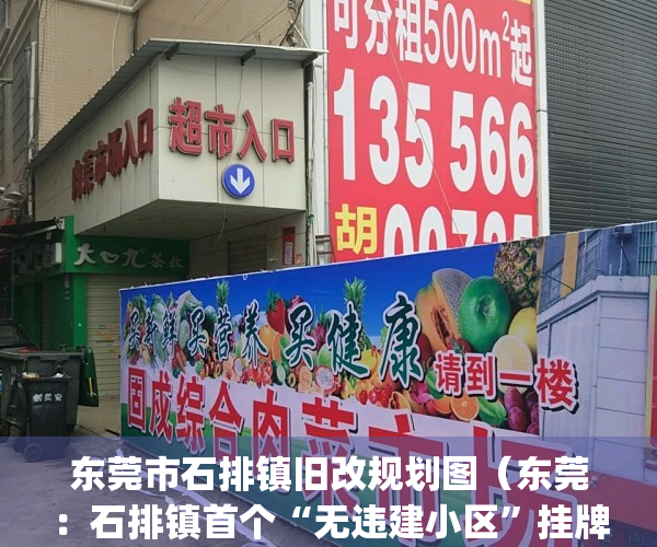 东莞市石排镇旧改规划图（东莞：石排镇首个“无违建小区”挂牌）(东莞石排改造)