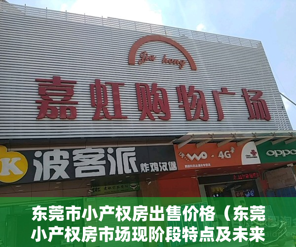 东莞市小产权房出售价格（东莞小产权房市场现阶段特点及未来的机会！）