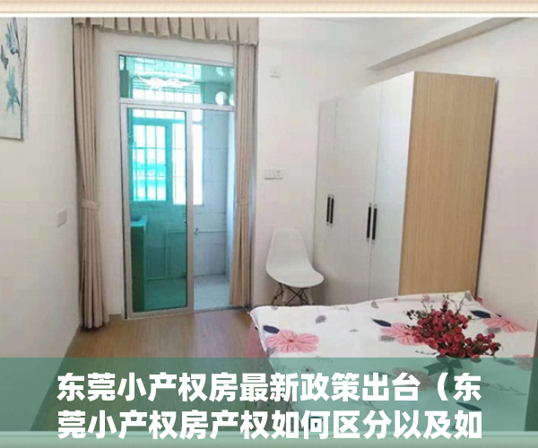 东莞小产权房最新政策出台（东莞小产权房产权如何区分以及如何寻找小产权房？）