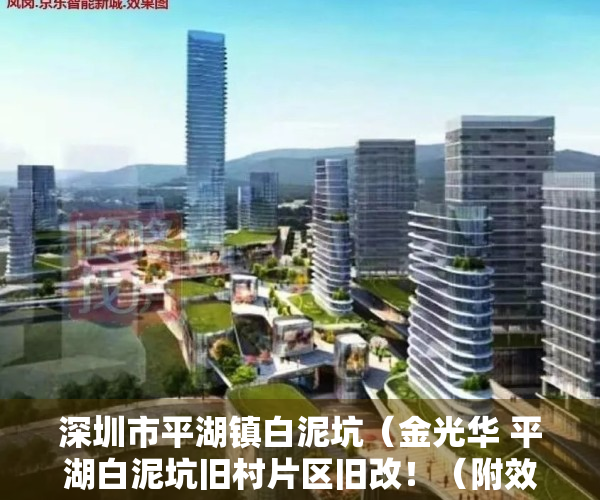 深圳市平湖镇白泥坑（金光华 平湖白泥坑旧村片区旧改！（附效果图）有资源！）