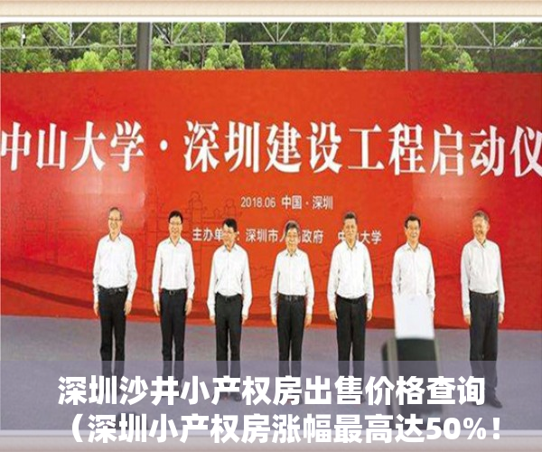 深圳沙井小产权房出售价格查询（深圳小产权房涨幅最高达50%！沙井有房源，均价超5万平）