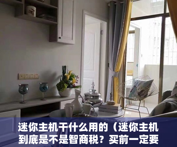 迷你主机干什么用的（迷你主机到底是不是智商税？买前一定要考虑这几个问题）