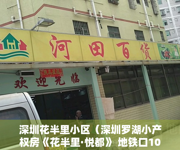 深圳花半里小区（深圳罗湖小产权房《花半里·悦都》 地铁口100米 110万买三房）