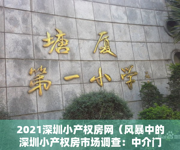 2021深圳小产权房网（风暴中的深圳小产权房市场调查：中介门店歇业 转战临深片区）