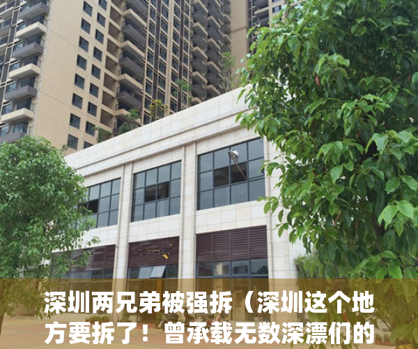 深圳两兄弟被强拆（深圳这个地方要拆了！曾承载无数深漂们的梦想）(深圳两兄弟房屋被强拆)