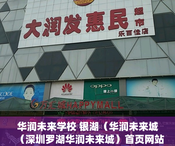 华润未来学校 银湖（华润未来城（深圳罗湖华润未来城）首页网站丨华润未来城价格_户型_地址_详情）