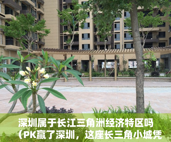 深圳属于长江三角洲经济特区吗（PK赢了深圳，这座长三角小城凭什么？）