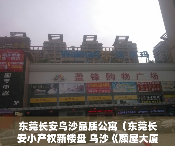 东莞长安乌沙品质公寓（东莞长安小产权新楼盘 乌沙《颜屋大厦》均价5800元 超高使用率）