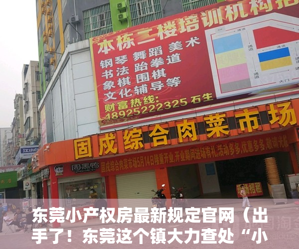 东莞小产权房最新规定官网（出手了！东莞这个镇大力查处“小产权房”！）