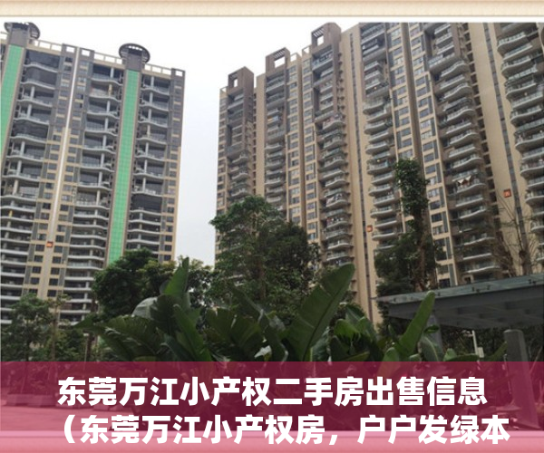东莞万江小产权二手房出售信息（东莞万江小产权房，户户发绿本，户户采光无敌，首付5万起买江景洋房）
