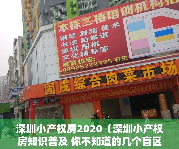 深圳小产权房2020（深圳小产权房知识普及 你不知道的几个盲区都在这里）