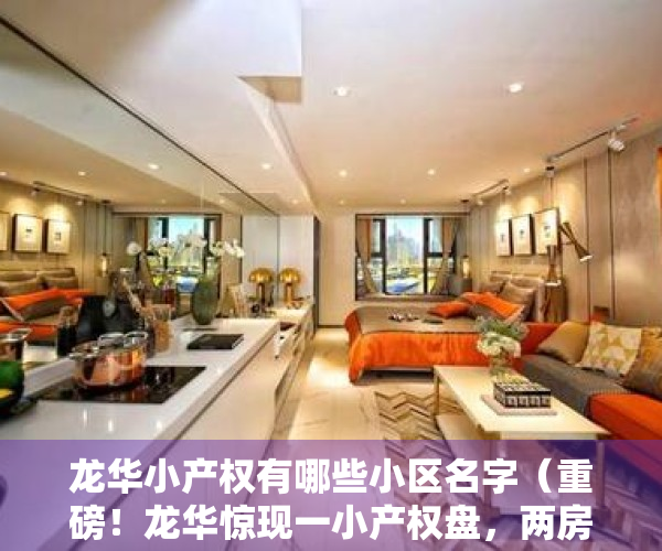龙华小产权有哪些小区名字（重磅！龙华惊现一小产权盘，两房仅423万，还送3000㎡的豪华装修）
