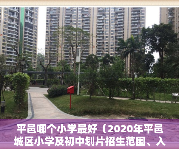 平邑哪个小学最好（2020年平邑城区小学及初中划片招生范围、入学要求、时间全都在这了！）