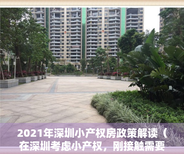 2021年深圳小产权房政策解读（在深圳考虑小产权，刚接触需要注意什么呢？）