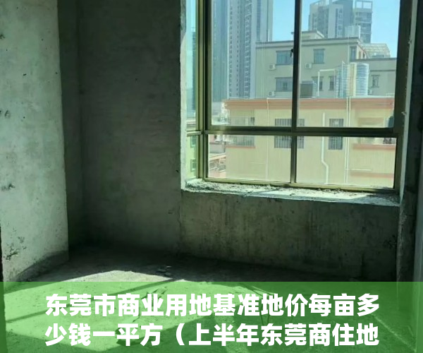 东莞市商业用地基准地价每亩多少钱一平方（上半年东莞商住地揽金66亿 近期将再推10宗“巨无霸”地块）