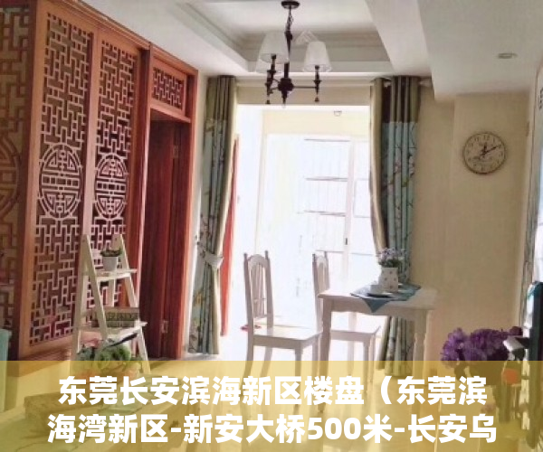 东莞长安滨海新区楼盘（东莞滨海湾新区-新安大桥500米-长安乌沙大润发旁边的小产权房）