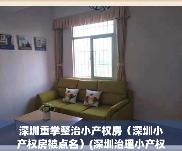 深圳重拳整治小产权房（深圳小产权房被点名）(深圳治理小产权房)
