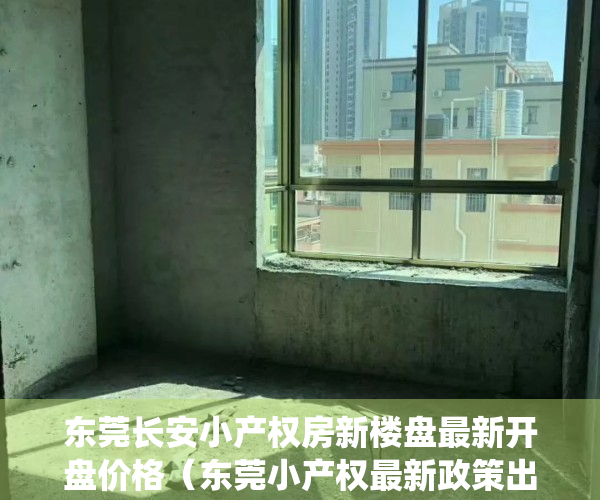 东莞长安小产权房新楼盘最新开盘价格（东莞小产权最新政策出台！长安小产权村委统建楼可以买吗？长安中心区最新开盘）