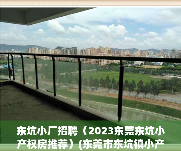 东坑小厂招聘（2023东莞东坑小产权房推荐）(东莞市东坑镇小产权房)