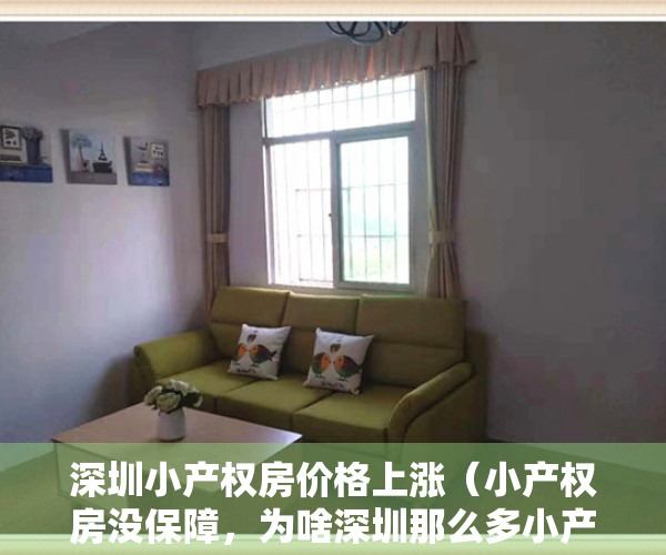 深圳小产权房价格上涨（小产权房没保障，为啥深圳那么多小产权房，还那么多人买，深圳政府就不管？）