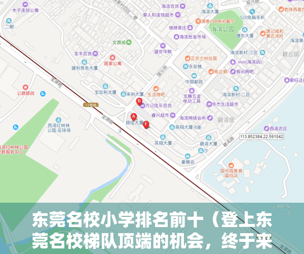 东莞名校小学排名前十（登上东莞名校梯队顶端的机会，终于来了  幸福里有好房）