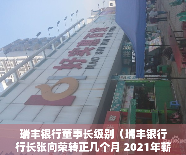 瑞丰银行董事长级别（瑞丰银行行长张向荣转正几个月 2021年薪酬136万真不低）
