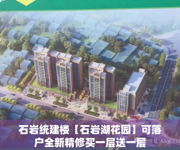 石岩统建楼【石岩湖花园】可落户全新精修买一层送一层